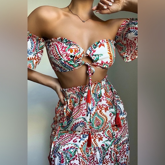 MAXI SKIRT AND TOP KYRA SET - Picture 3 of 7